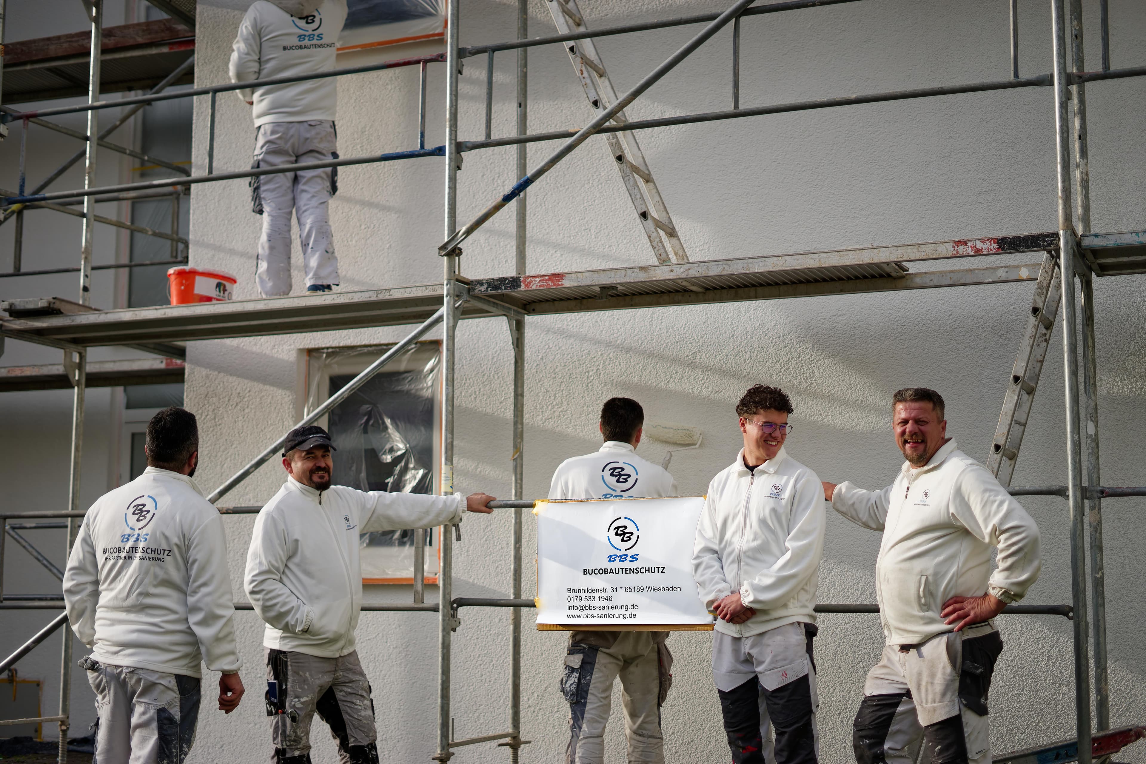 Das Team von BBS Sanierung bei der Arbeit